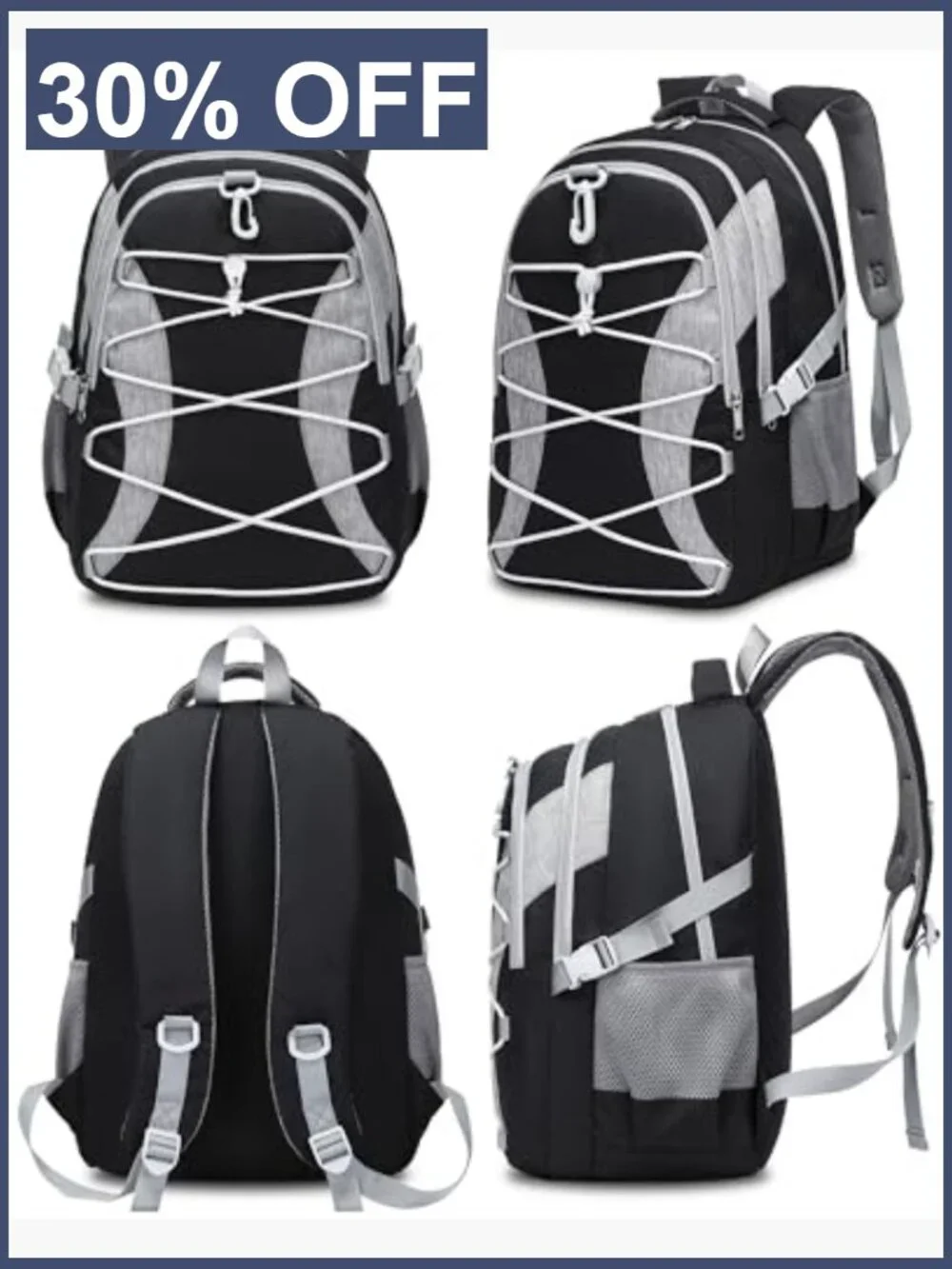 Large Bookbag with Laptop Compartment for Teens